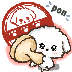 [LINEスタンプ] 飛び出す♪ワンコdeはんこ♡ハッピー毎日