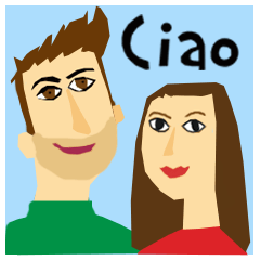 [LINEスタンプ] 楽しいイタリア語。日本語訳付き。