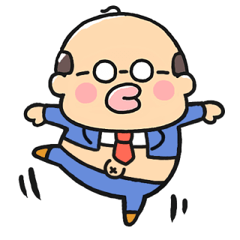 [LINEスタンプ] 飛び出す！煽る可愛いおじさん【文字なし】