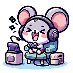 [LINEスタンプ] ねずみげーみんぐ