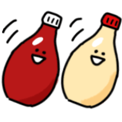[LINEスタンプ] マヨネーズとケチャップ★