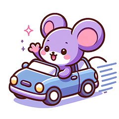 [LINEスタンプ] 帰宅ねずみ