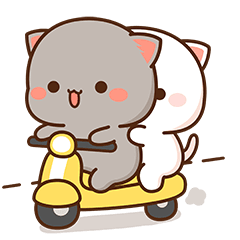 [LINEスタンプ] もちもち動くももねこちゃん 12(Version12)
