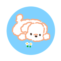 [LINEスタンプ] しろいふわふわんこ