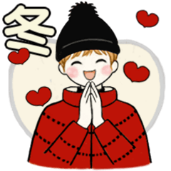 [LINEスタンプ] キュートなお団子ちゃん 15 ☆ やさしい冬